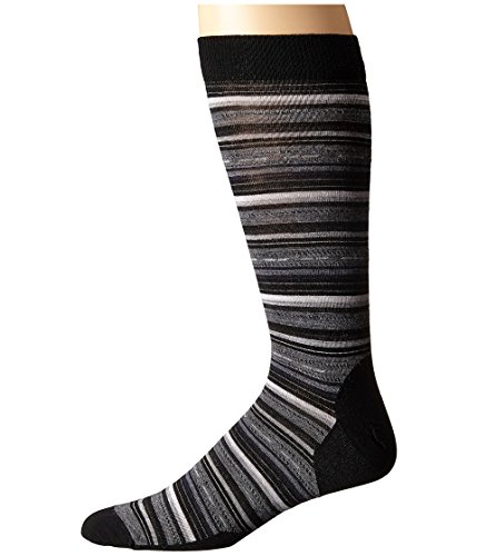Smartwool Men's Margarita Socks (Black/Medium Gray Heather) Large