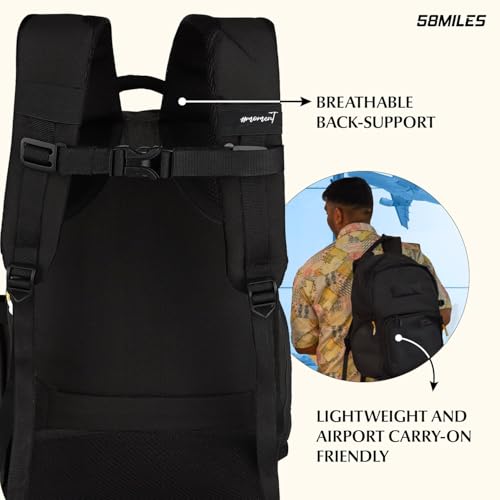 Image of Camera Bag for DSLR & Mirrorless - Professional Travel Camera Backpack - Includes Anti-Theft Zipper, Laptop Compartment, Rain Cover, Shockproof Custom Dividers, Drone, Tripod Holder - Black