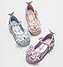 Girls' Princess Shoes Fashionable Bow Tie Kids' Low Heel Soft Sole for Cosplay Performances Leather Mary Janes Crystal Sequins Dance Shoes Pink 10.5 M Little Kid