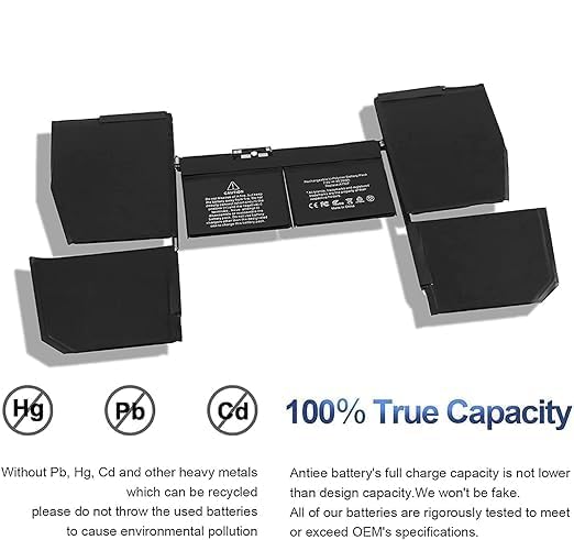 Image of A1527 A1534 Battery (Early 2015 2016 Mid 2017) Fit for Ma /Book8,1 9,1 10,1 A1534 Ma /Book Rtina 12 inch 12 Inch Retina EMC 2746 2991 3099 MNYG2 MLHA2 MNYF2 MF855 MF865 MK4M2 MJY32 (A1527 / A1534)