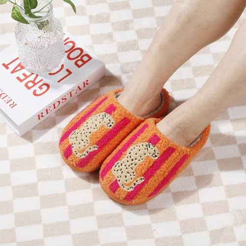 Image of Women's Men's Cute Frog Slippers Fuzzy Memory Foam Kawaii Cartoon Animal Slippers Winter Warm Fluffy Shoes