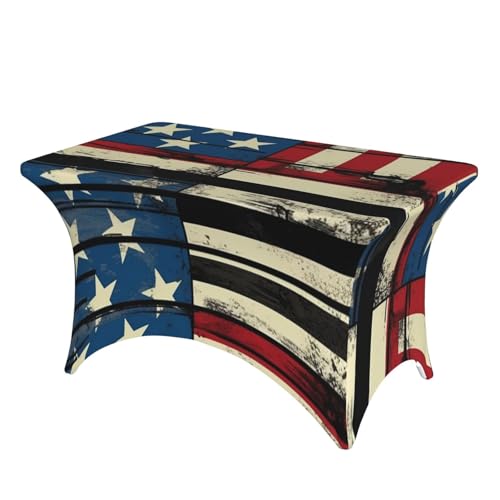 Nappe de table rectangulaire 1,2m extensible en élasthanne robuste style comique