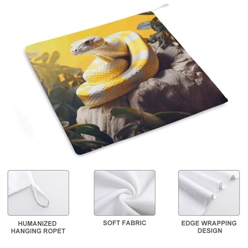 Lot de 4 essuie-mains python ultra doux finition premium pour linge de maison - 5