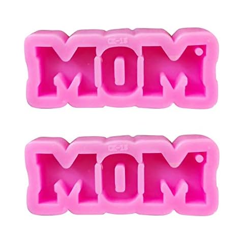 Mothers Silicone Mould, Mom Word Silicone Mold Keychain Pendant Casting Resin Mould Cover