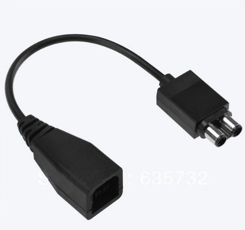 Preisvergleich Produktbild Goliton® Netzteil Stromversorgung Buchse Stecker Adapter Konverter Kabel für Xbox 360 und Xbox ONE - Schwarz