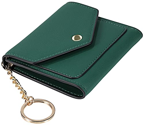 Gostwo women's Small Wallet RFID Blocking Wallet Change Pouch Credit Card Holder Mini Bifold Purse(Green) - Image 6