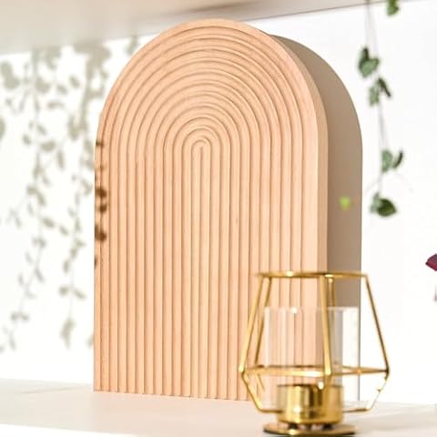 SOUL MAMA Decorative Cutting Board – Plaster Cutting Board Decor for Kitchen, Decorative Serving Board, Charcuterie Serving Arch Tray, Plaster Boards for Christmas Decorations (Name Plate for Desk) Cover