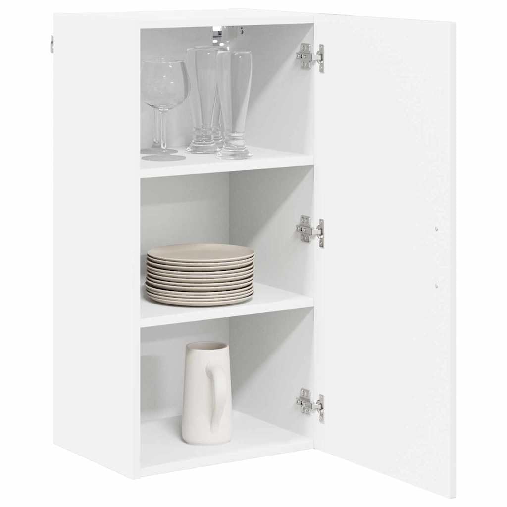 vidaXL Wall Cabinet LUCCA High Gloss White 40 x 31 x 80 cm, Modern Kitchen Solutions, Rectangular Wooden Panel, Durable Dishwasher Cover, Appliance Concealer, Space Saver Design — image 1