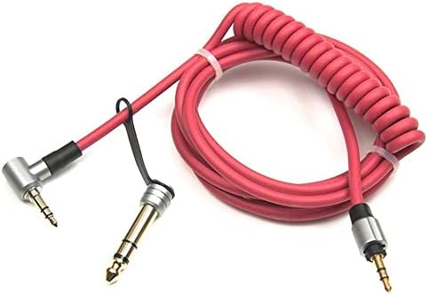 3.5mm&6.5mm Coiled Cord Replacement Detox Edition Cable Compatible with Beats Solo SoloHD Pro Detox Headphones
