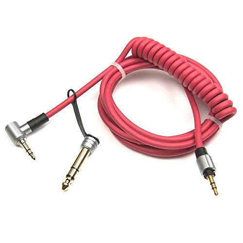 3.5Mm&6.5Mm Coiled Cord Replacement Detox Edition Cable Compatible With Beats Solo Solohd Pro Detox Headphones #TOP1