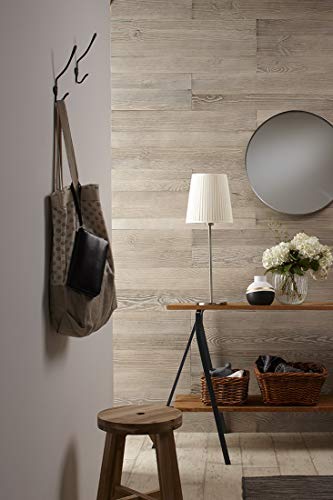 Timberwall - Weld Collection Silver - DIY Wood Wall Panel - Solid Wood Planks - Easy Peel and Stick Application - 10.3 Sq Ft