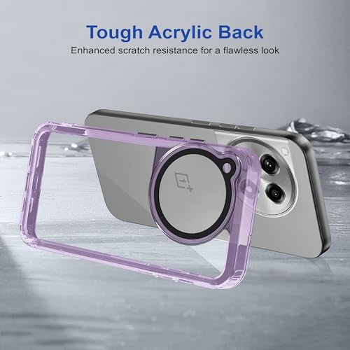 Image of Zapcase Back Case Cover for OnePlus 13R 5G | Compatible for OnePlus 13R 5G Back Cover | Case Cover with Camera Protection | (TPU + PC | Translucent Purple)