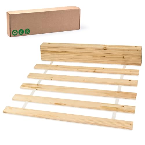 Amazinggirl Lattenrost Rollrost - Basic (14 Latten) 90x200 cm - Rolllattenrost Holzlatten Roll...