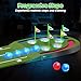 TERRAMUS Upgraded Golf Putting Mat for Kids, Putting Green with LED Light up Holes, Glowing Balls, 2 Clubs, Toy Golf Set, Golfing Mats Indoor Outdoor, Sport Game Golf Gift for for Kids Teens Family