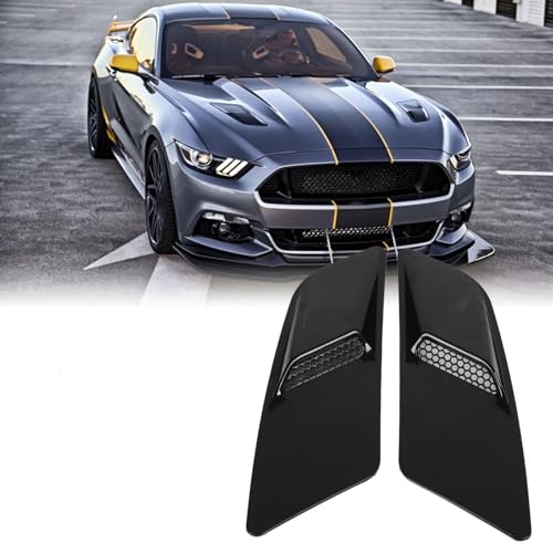 Cubierta de ventilación de capó para personalización de Ford Mustang modelos 2015-2017 3