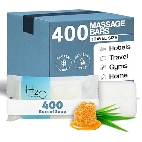 H2O Therapy Bar Soap, Travel Size Hotel Amenities, 1 oz (Case of 400) Cover