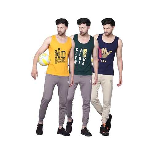 Image of Designer Men Vest Versatile Cotton Sando /Baniyan /Ganji for Boys - Perfect for Gym Workouts, Vacations, and Beaches