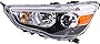 Evan Fischer Headlight Assembly Compatible with 2011-2018 Mitsubishi Outlander Sport/RVR Halogen CAPA Driver Side