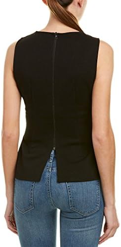 tori faux leather peplum top