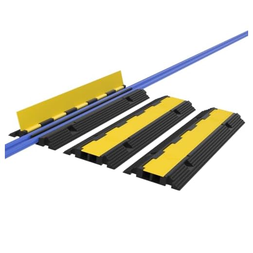Heavy-Duty Dual Channel Cable Protector Ramp