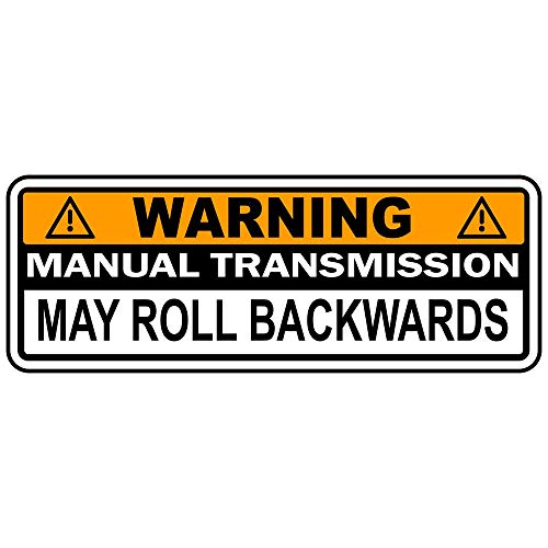 Warning Bumper Sticker Stick Shift Manual Transmission Vinyl Sticker Decal 8" x 3" -  Kramer sticker's shop