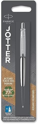 Parker Medium point Ballpoint Pen , Steel and Gold (1953205)