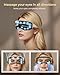 Eye Massager with Heat and Cooling, Integrated Smart Sleep Mask with Nose Rest and Soft Silicone Massage Head, 4 Massage Modes for Migraines, Dry Eye, Dark Circles,Bluetooth Music, Gift for Men Women