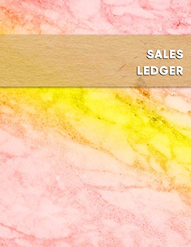 Sales Ledger: Red and Yellow online inventory resales and profit tracking log book | For pickers and 2nd hand reseller and business owners looking to grow and track sales