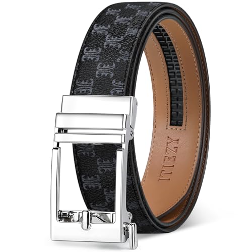 Ceinture pour homme en cuir avec fermeture automatique précise