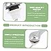 SHINEOFI Retro Front Press Toilet Tank Flush Handle Silver Household Flushing Lever for Easy Replacement No Tool Installation Suitable for Elderly Bathroom Accessory