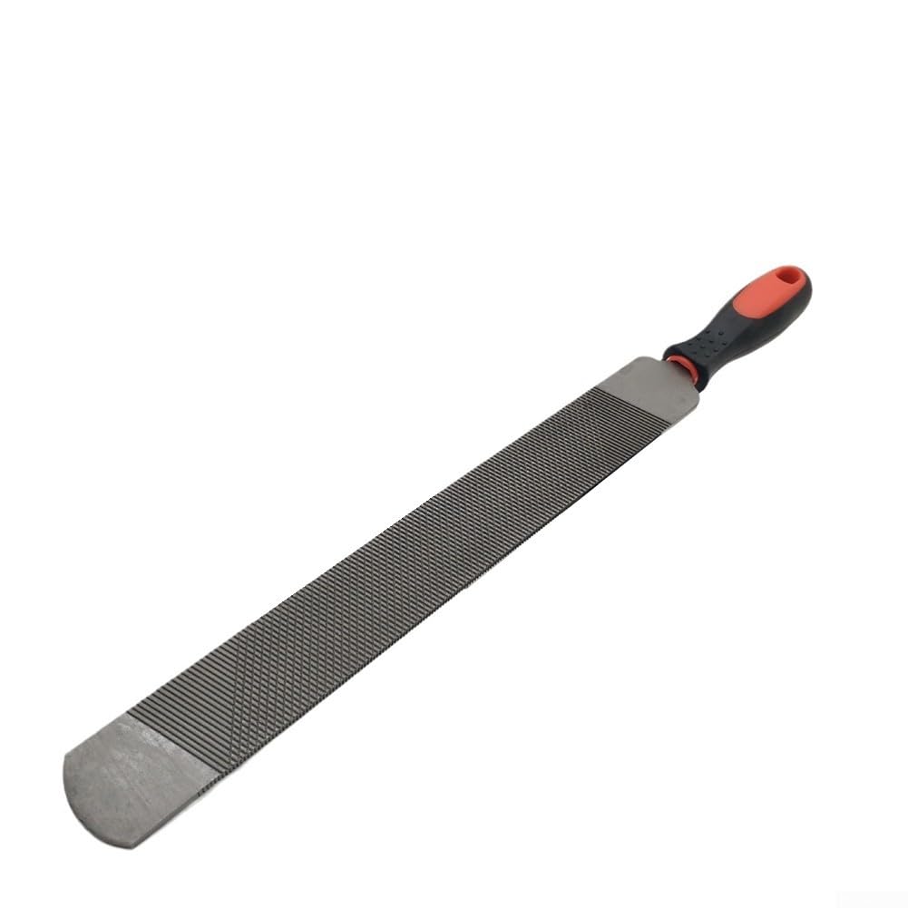 Lima de herradura de 14 pulgadas para herradores y veterinarios, escofina de acero al carbono de doble cara con mango antideslizante, eliminación rápida de materiales, agarre ergonómico, adecuada para