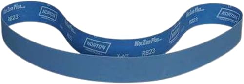 Sanding Belt, 1 1/2 in W, 60 in L, Coated, Zirconia Alumina, 100 GRIT, Medium, B
