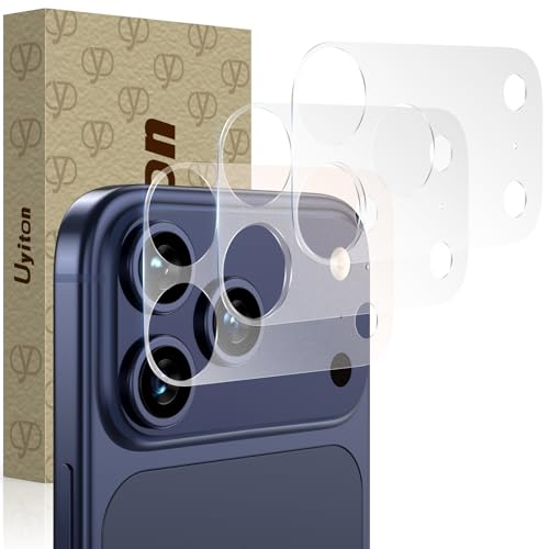 Uyiton 3 Pack for iPhone 17 Pro Max Camera Plateau Protector - [Protects Camera Base Only – Not Lens] [Invisible & Bare-Hand Feel] [Scratch Resistant] [Fits All Cases] Ultra-Thin PET Film, Matte