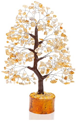 Citrine Chakra Tree Of Life, Handmade Gemstone Tree, Crystal Tree Of Life, Feng Shui Tree For Positive Energy, Artificial Tree, Crystal Decorations, Money Tree, Healing Crystals, Spiritual Gift #TOP17