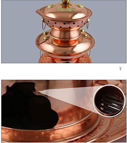 Olla de Carbón Doble Cobre 32 cm Hot Pot Tradicional miniatura 4