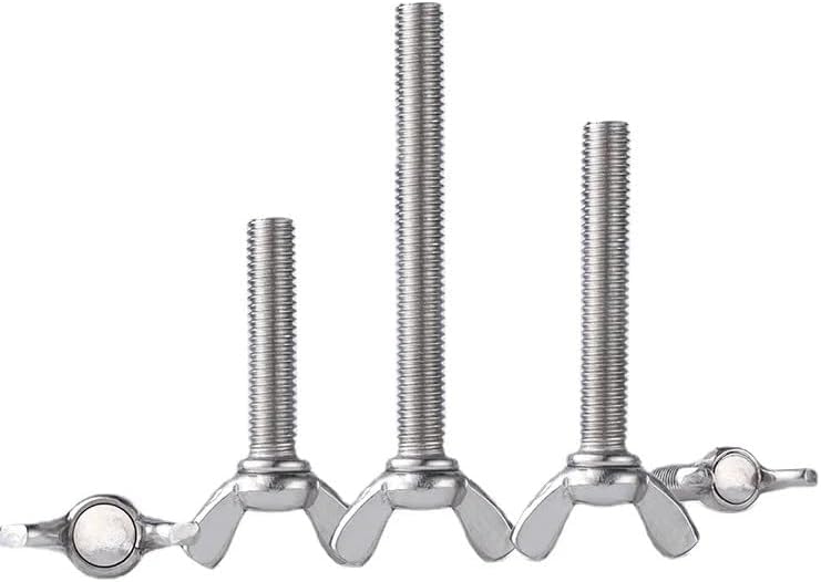 Wing nut, Hand Twist nut, Wing Nuts 304 Stainless Steel Screws Wingbolt Nut(25mm-1pcs,M5)
