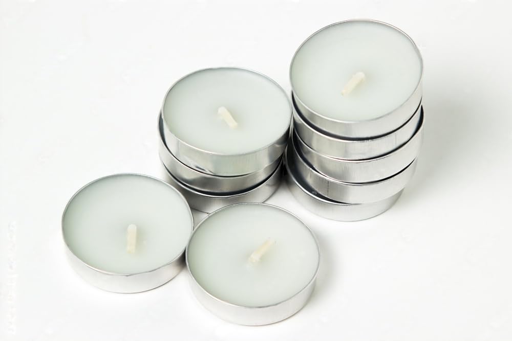 Bodhichitta- Unscented Pure Paraffin Wax Tealight Candles, (3-4hr Burn Period) (Pack of 25pcs) 4