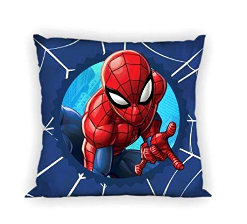 Theonoi Funda de cojín infantil para bebé, sin relleno, de algodón, varios diseños (Spiderman)