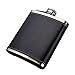Genuine Leather Hip Flask 7 Once, Articoli Esterni Hunt Brandy Domestici, Bar Carry liquore del Vino Set, Regalo di Babbo Natale (Color : Black)