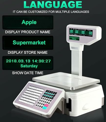 Balance d'impression d'étiquettes à codes-barres pour supermarché et dépôt - 4