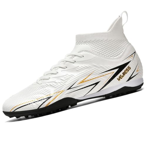 Scarpe da Calcio WEJIESS Alta Qualità, Collezione a Colori Unici (Rosa, Nero, Bianco, Viola) per Stile Personale sul Campo di Calcio