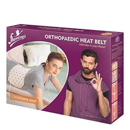 Electric Heating Pad | Heat Belt with Temperature Controller | Pain Relief Heating Belt for Lower Back, Knee, Shoulder, Cramps, and Neck | Heat Pad Back Pain Relief (Regular)