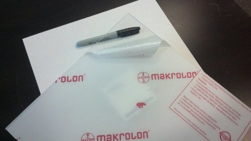 Polycarbonate Clear Plastic Sheet - 1/4" x 8" x 24"