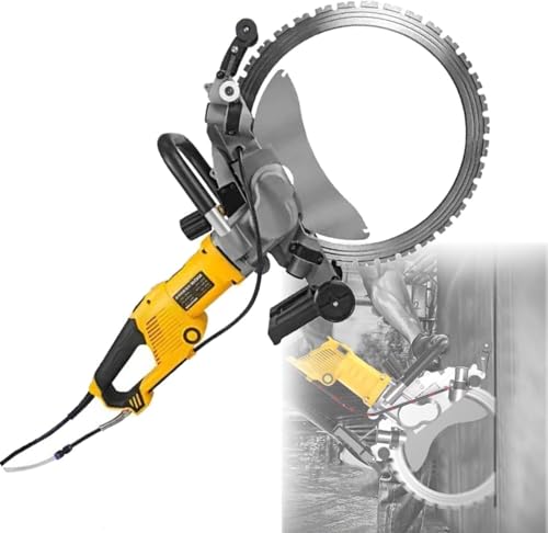 TINGBBAO Sierra Eléctrica para Hormigón 8000W Sierra Circular de Alta Potencia Profundidad de Corte 16/29/39/49 mm Sierra de Disco,Corte Sin Polvo, para Cortar Hormigón(AC8400)
