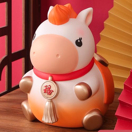 Coin Bank en forme de cheval fabriquée à la main pour décoration maison