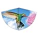 Cometa Infantil con diseño de colibrí de una Sola línea, Hecha de Resistente lámina de Polietileno con báscula de dragón Ajustable, para niños a Partir de 4 años, con asa y Cuerda, Aprox. 75 x 48 cm