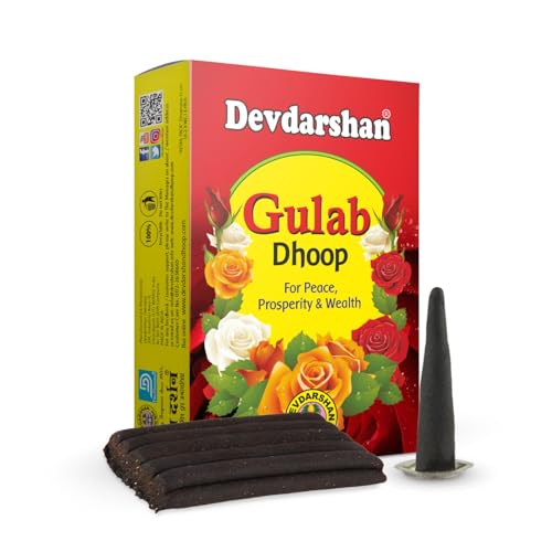 Image of Devdarshan Gulab Dhoop Sticks | Wet Dhoop Batti | 100% Natural Rose Fragrance for Pooja, Meditation, Home & Festivals | Non-Toxic, Eco-Friendly, Long-Lasting - 480 Sticks (24 Units, 20 Sticks Each) | Sacred Herbs (Jadi Buti) & Resins | Pure Rose Fragrance & Charcoal-Free Incense | For Daily Pooja, Aarti, Havan & Festivals
