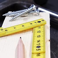 com-four® 5x Mini-Zollstock als Schlüsselanhänger aus Kunststoff, 50 Zentimeter Gliedermaßstab mit 10 Glieder, metrisch in 5 Farben – Ansicht 3