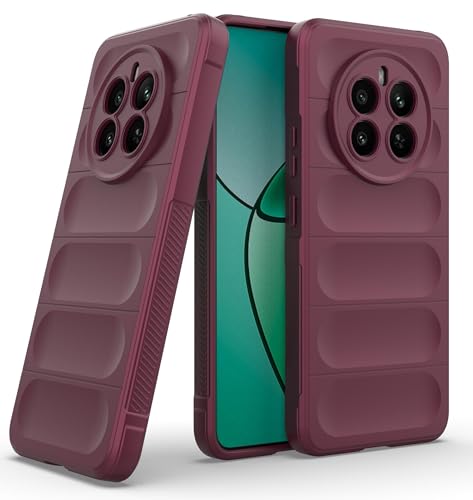 Image of Glasgow Liquid Silicone Back Case Cover Compatible with [ Realme P1 5G ] Back Case Cover |Premium Finish | Luxury | Soft Style | Camera Protection | Maroon