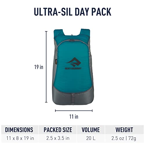Sea to Summit Ultra-Sil Ultralight Day Pack, 20-Liter, Pacific Blue